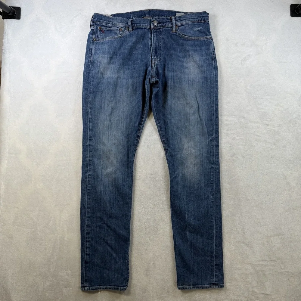 Polo Ralph Lauren Men's Classic Slim Fit Blue Cotton Denim Jeans 5-Pkt 36x34